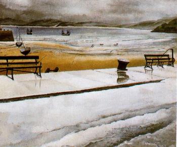 Stanley Spencer : Wet Morning, St Ives